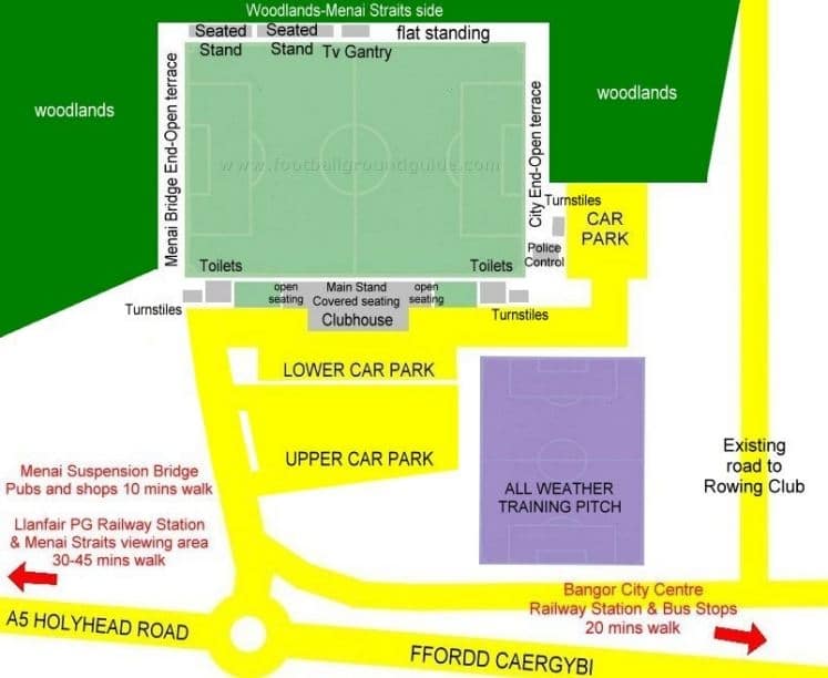 Ground Layout of Bangor City