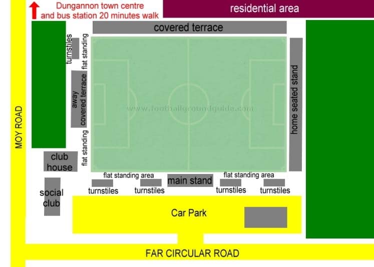 Ground Layout of Dungannon Swifts
