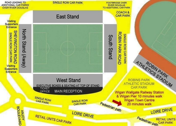 Ground Layout of Wigan Athletic