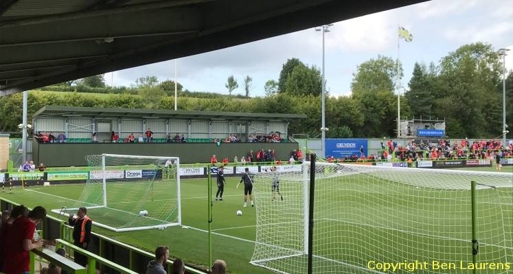 New Forest Green Rovers stadium: Details behind all-wooden football ground 3 forest green rovers new lawn new seated stand 1535296585