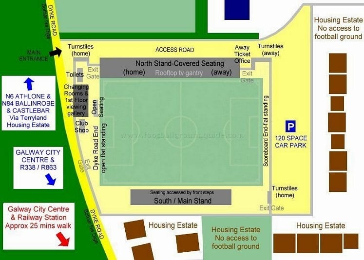 Ground Layout of Galway United