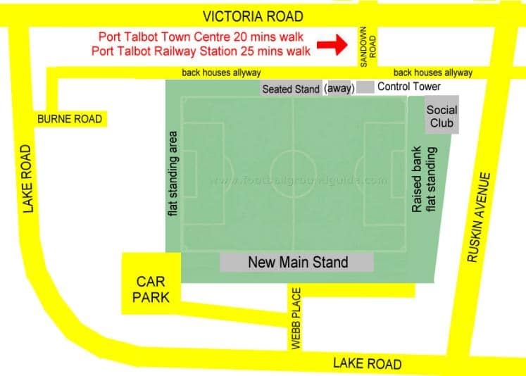Ground Layout of Port Talbot Town
