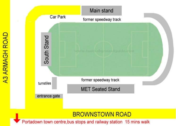 Ground Layout of Portadown