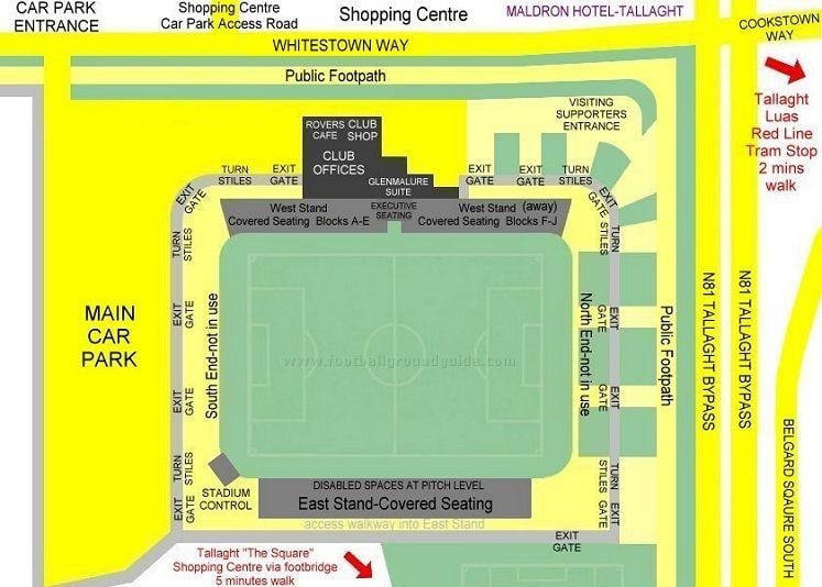 Ground Layout of Shamrock Rovers