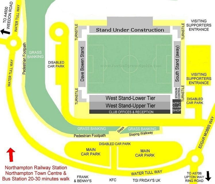 Ground Layout of Northampton Town