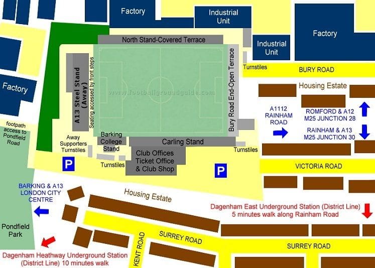 Chigwell Construction Stadium seating plan