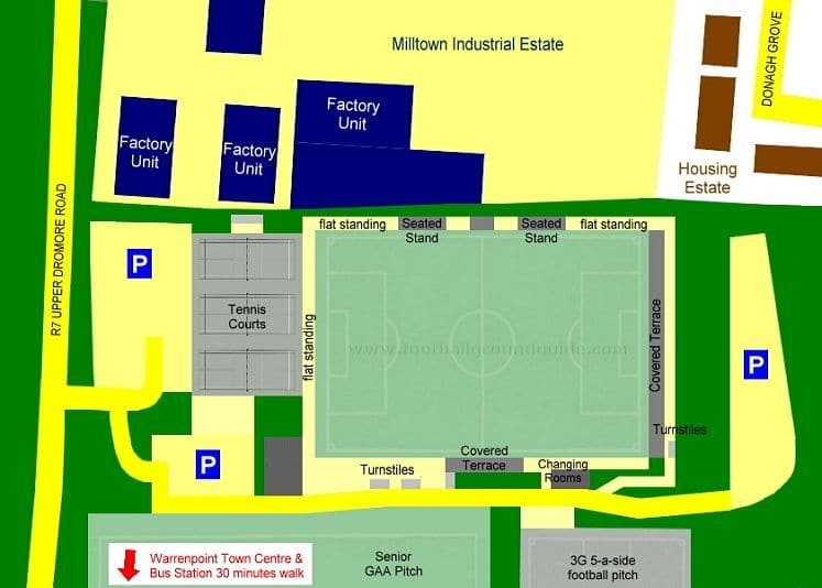 Ground Layout of Warrenpoint Town