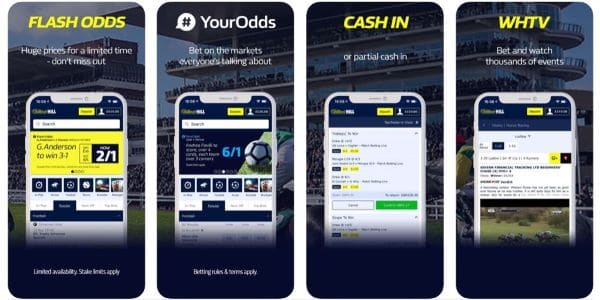 william hill mobile app sports
