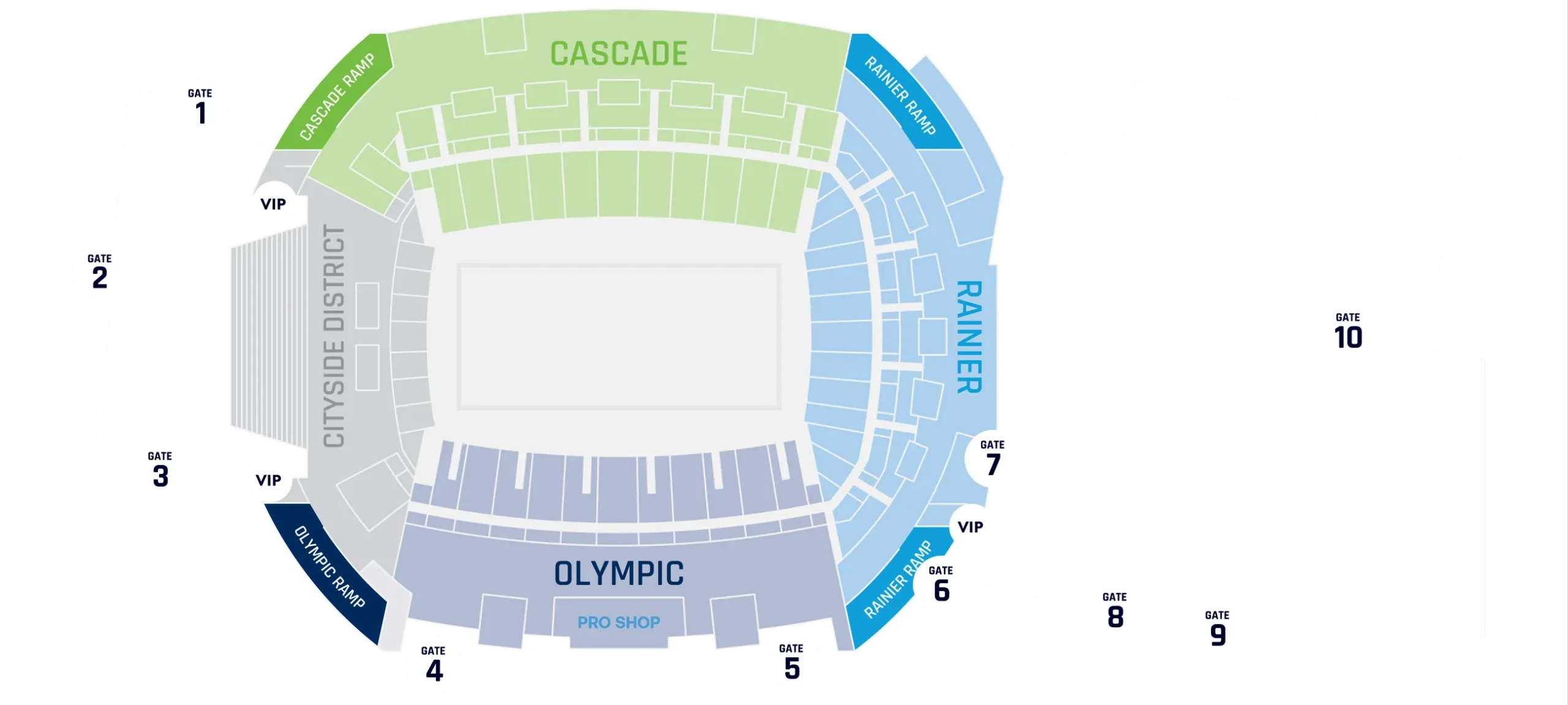 Lumen Field seating chart