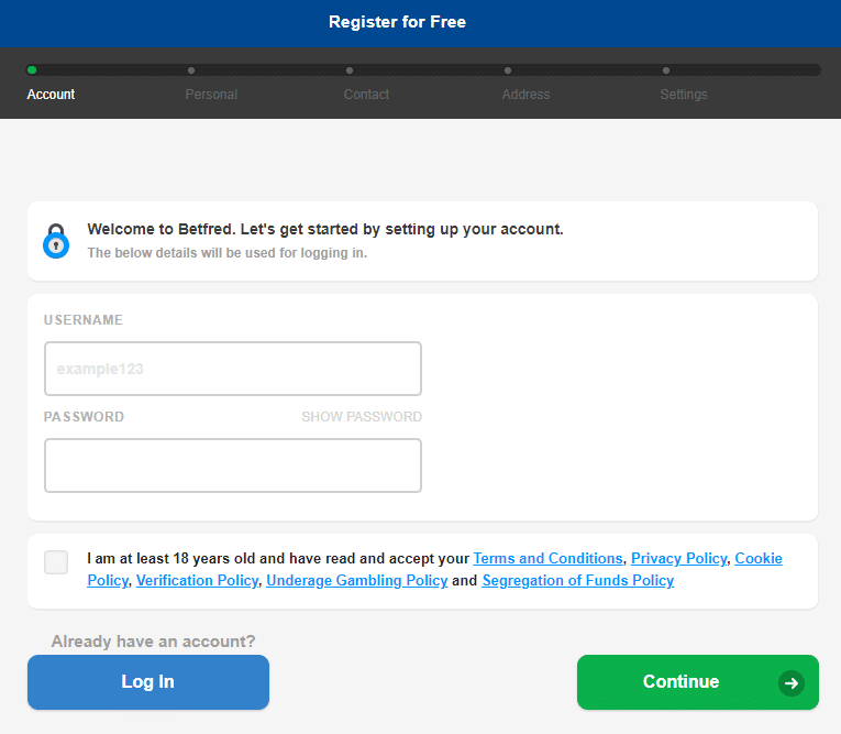 betfred sign up offer