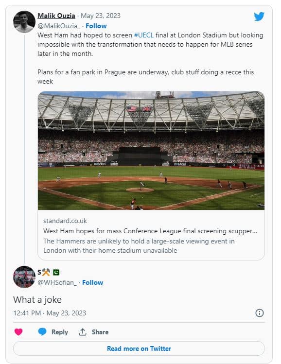 west ham fan reactions