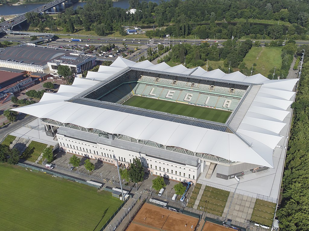 Legia Warsaw: Guide for Aston Villa fans 2 Legia Warsaw Stadium aerial 2022