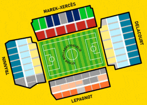 Ground Layout of RC Lens (Stade Bollaert-Delelis)