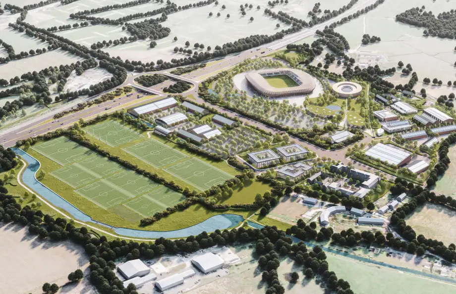 New Forest Green Rovers stadium: Details behind all-wooden football ground 1 Eco Park New Forest Green Rovers stadium 2023