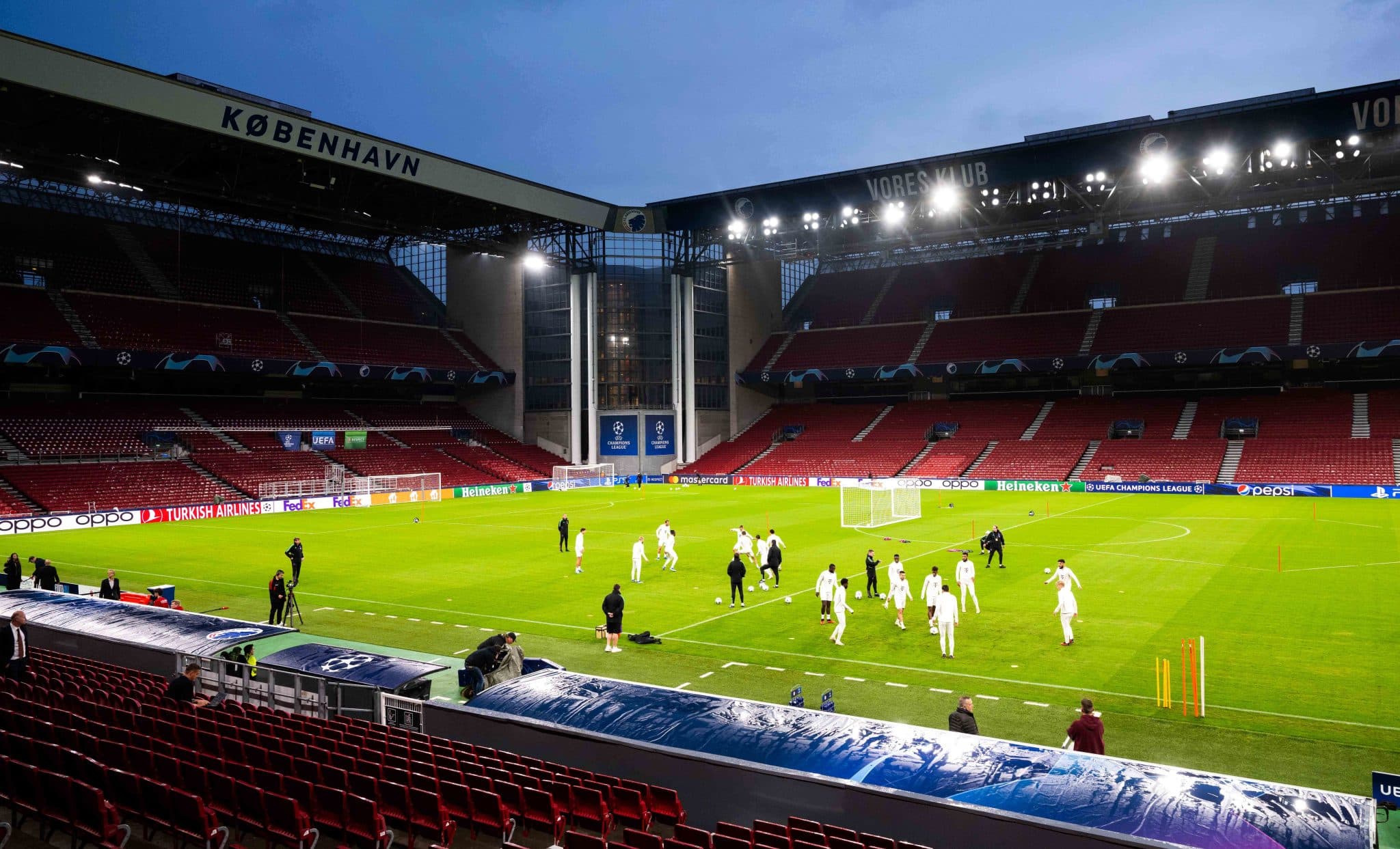 FC Copenhagen away section: Guide for Chelsea fans at Parken Stadium 3 Parken Stadium - FC Copenhagen Stadium - Denmark stadium - Football Ground Guide 1