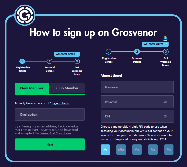 How to Register with Grosvenor Sports Sign-Up Offer