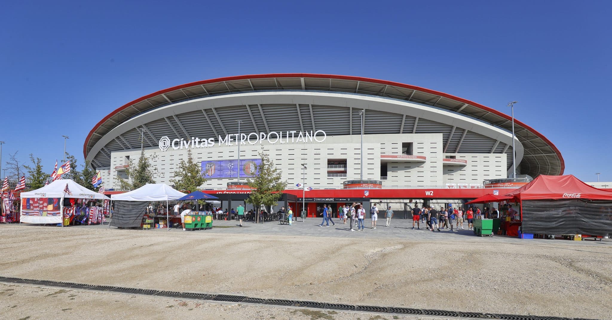 Stadium Wanda Metropolitano which will host Atletico Madrid vs Celtic