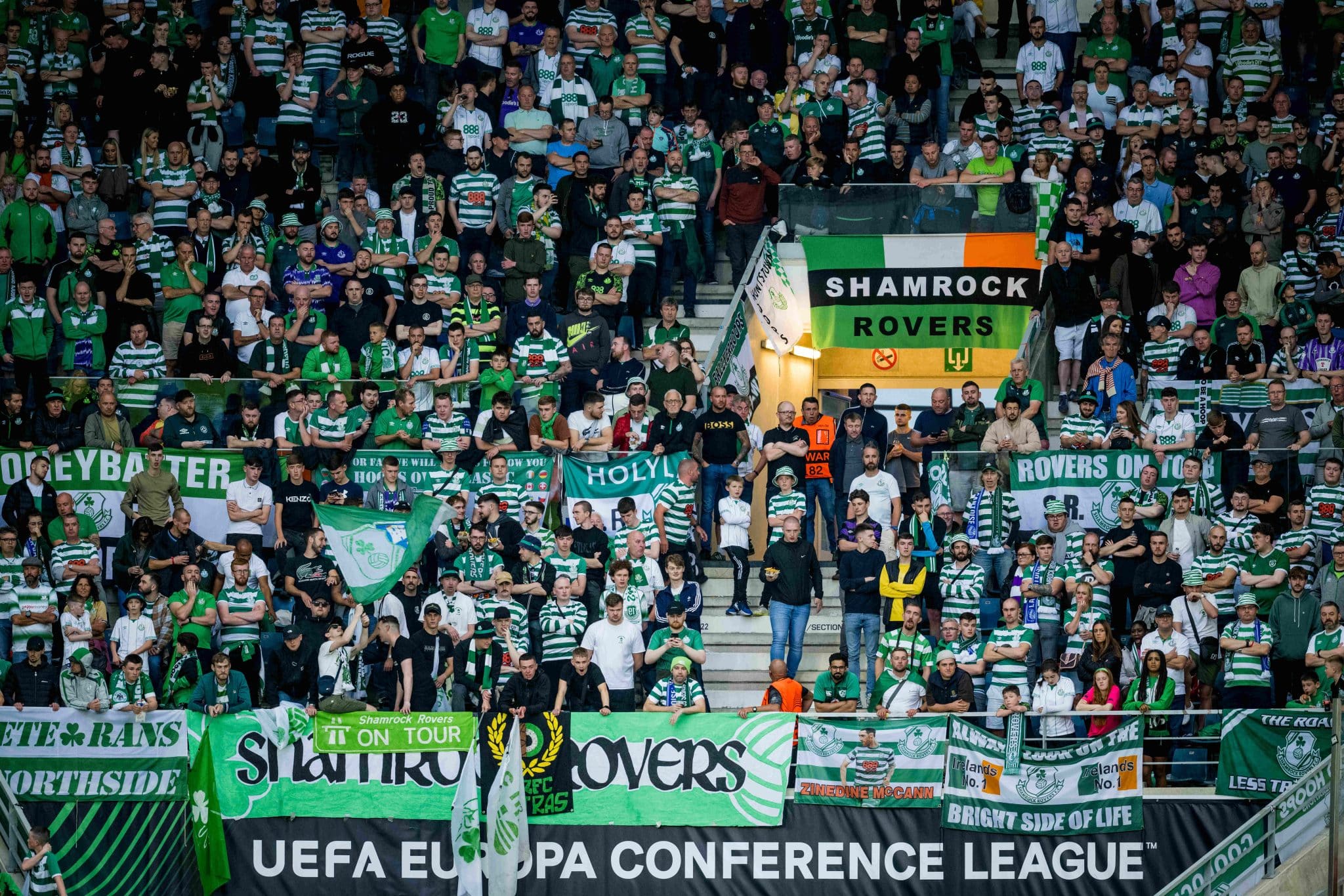 Shamrock Rovers fans pictured, Shamrock Rovers have won the FAI Cup more times than any other club
