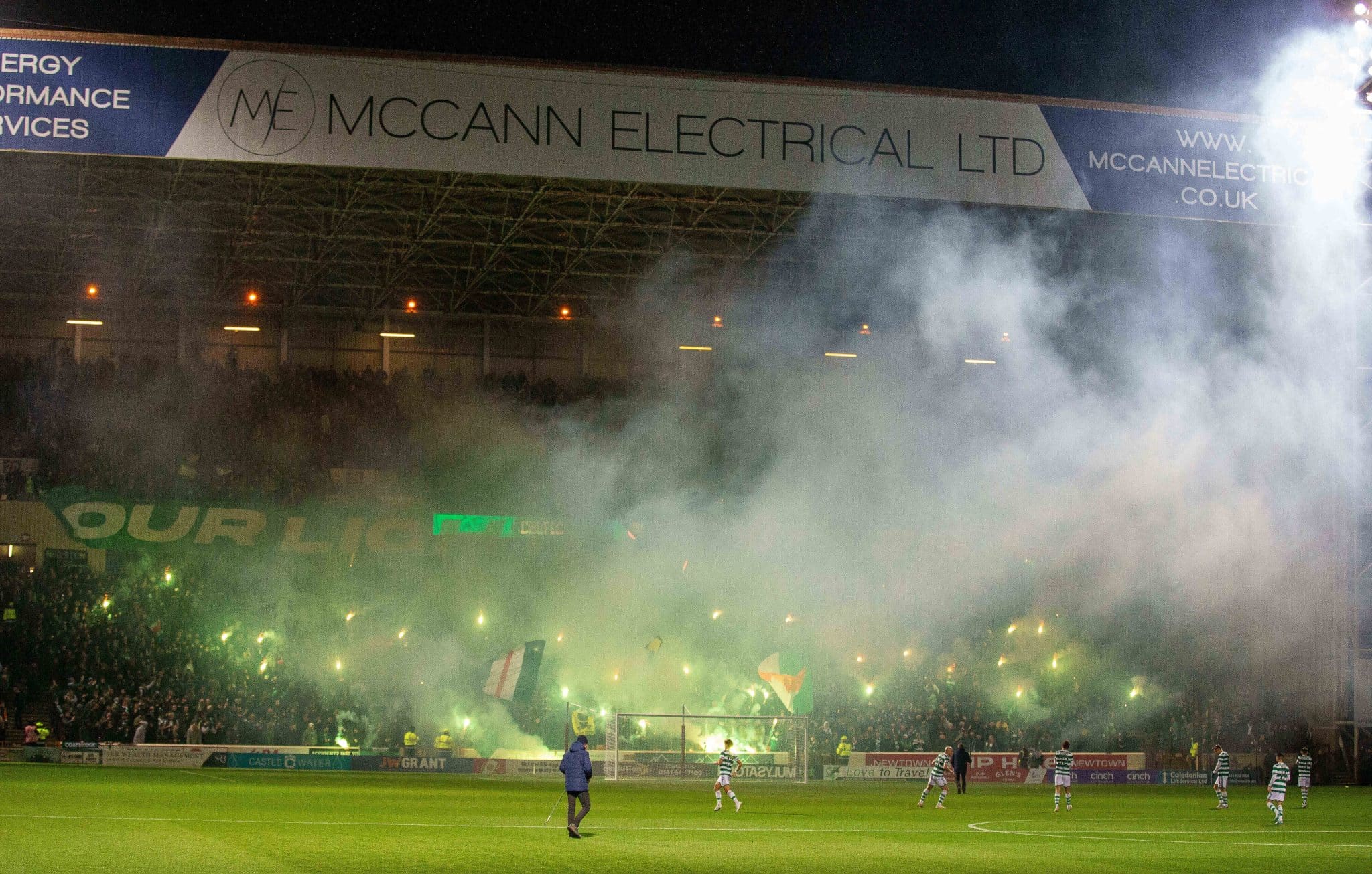 Celtic fans in Rome: Matchday guide to Stadio Olimpico 4 Celtic fans pyrotechnics and smoke fills the away end