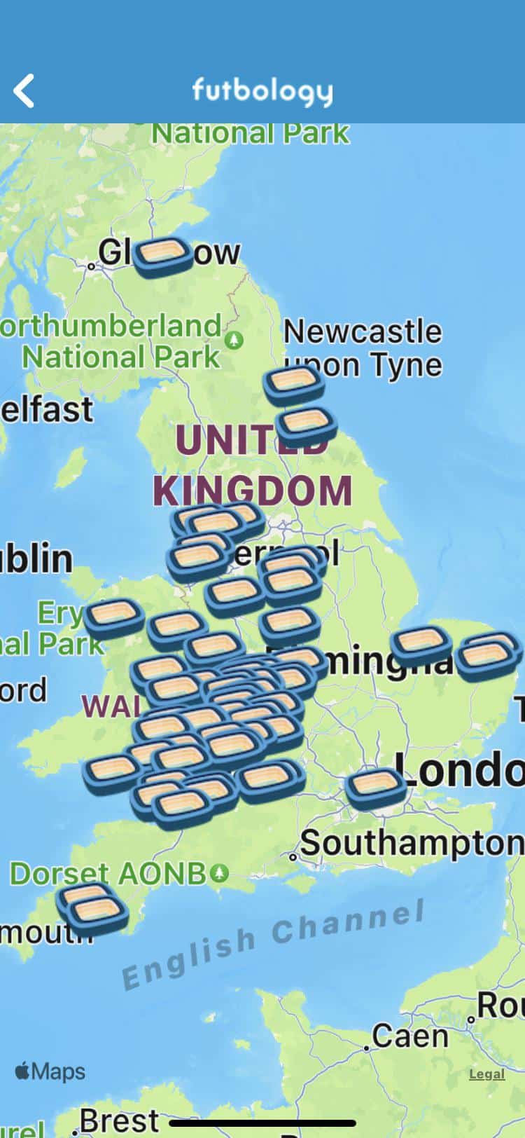 Planning a unique English football groundhopping road trip 1 Futbology app is great for Groundhopping and an English football road trip
