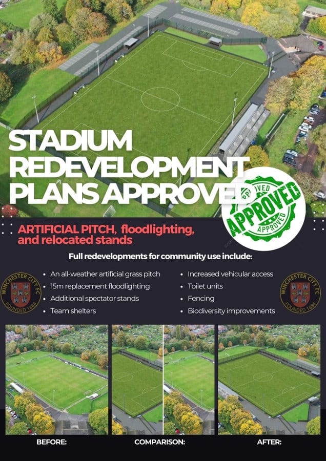Winchester City FC stadium redevelopment plans