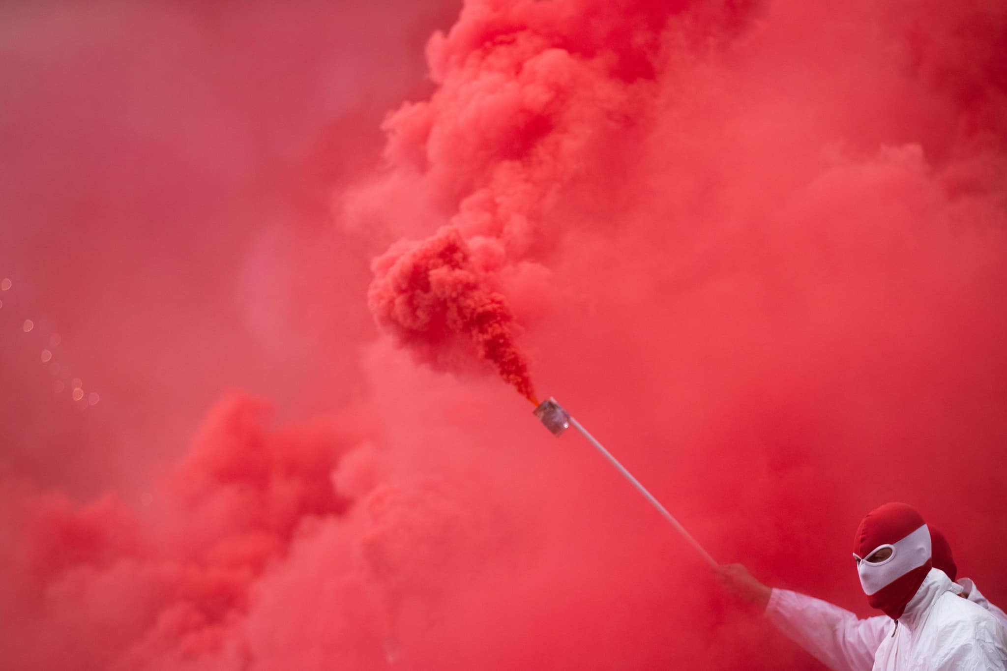 1 FC Koln pyro display - German football pyro display - Bundesliga pyro - vs Borussia Monchengladbach 2