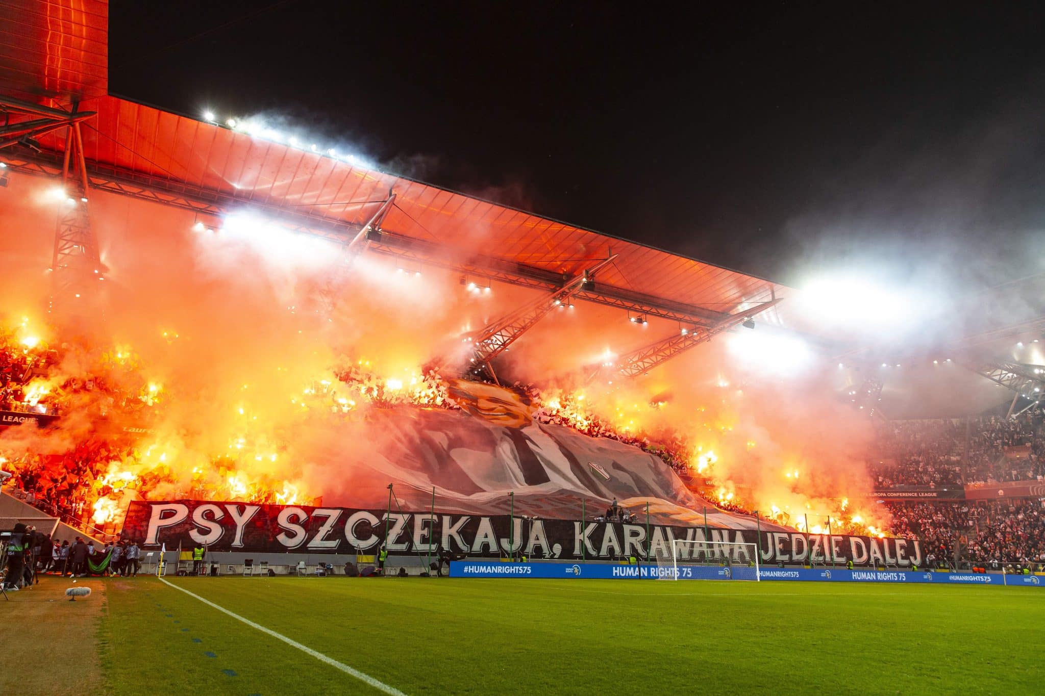 Controversial Legia Warsaw fans banned from five UEFA away games after Aston Villa violence 4 Legia Warsaw fans banned 7