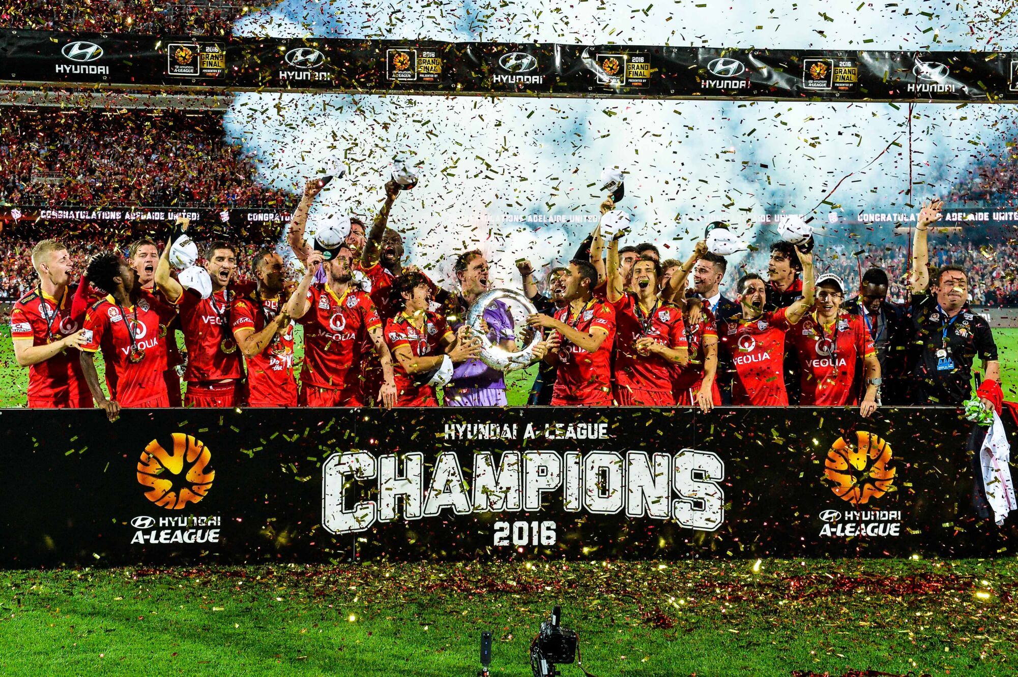 The ten biggest football stadiums in Australia 4 Adelaide Oval is one of the biggest stadiums in Australia and has hosted A-League matches, as well as high-profile friendlies.