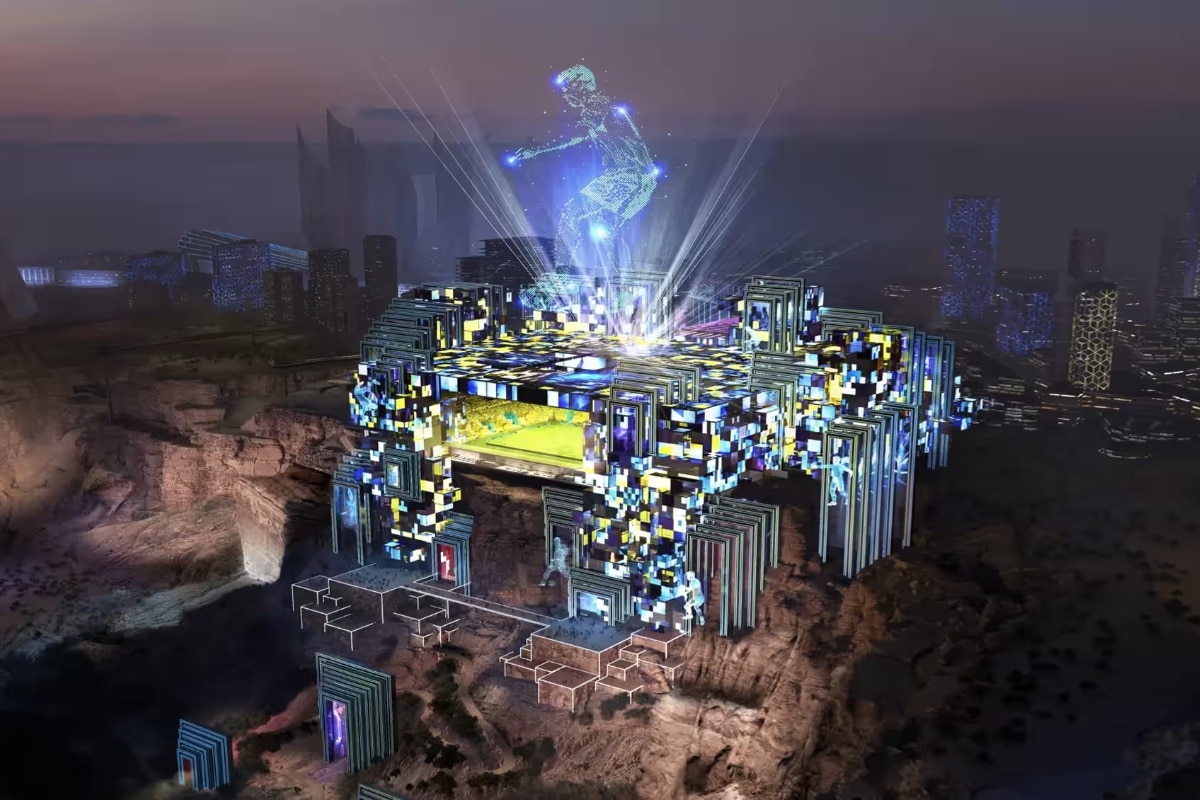 Saudi Arabia unveil plans for clifftop stadium 1 Saudi Arabia unveil plans for clifftop stadium
