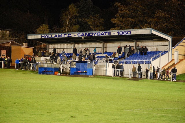Football's first-ever local derby: Sheffield FC vs Hallam FC 1 Sandygate Sports Ground