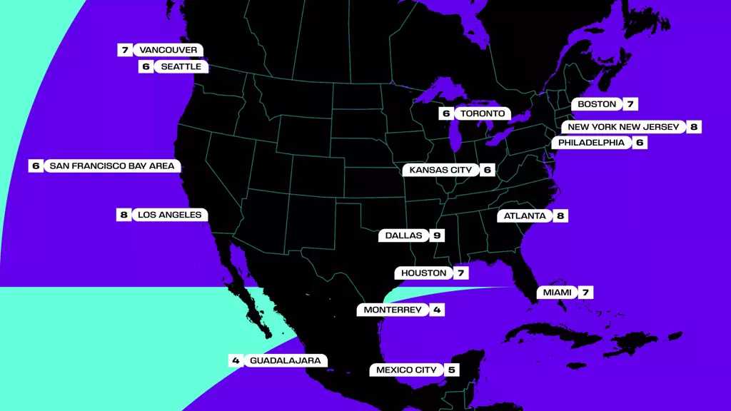 2026 World Cup host cities: Full list of stadiums in USA, Canada and Mexico 3 World Cup showing 2026 World Cup host cities