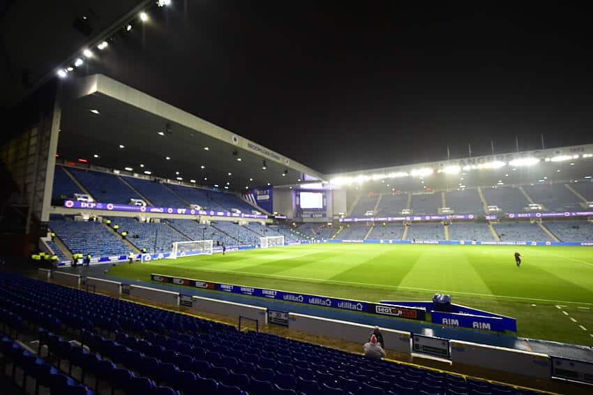 The ten biggest football grounds in Scotland 9 General view of Ibrox Stadium