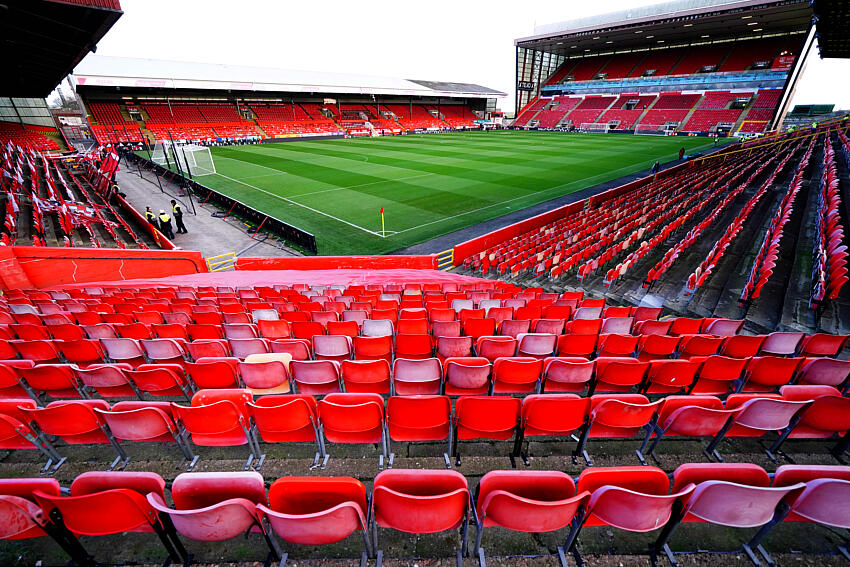 The ten biggest football grounds in Scotland 8 General view of Pittodrie Stadium