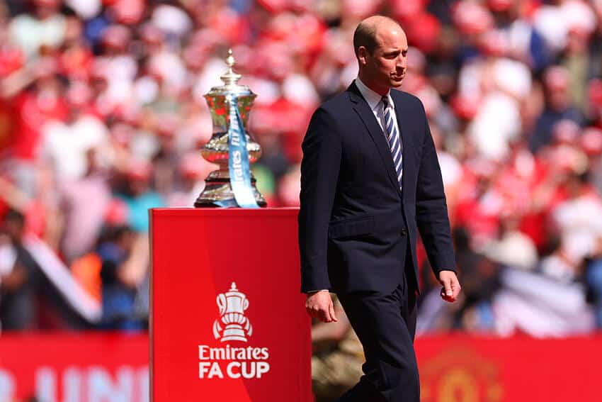 Famous football fans: Which team has the most celebrity supporters? 3 Prince William