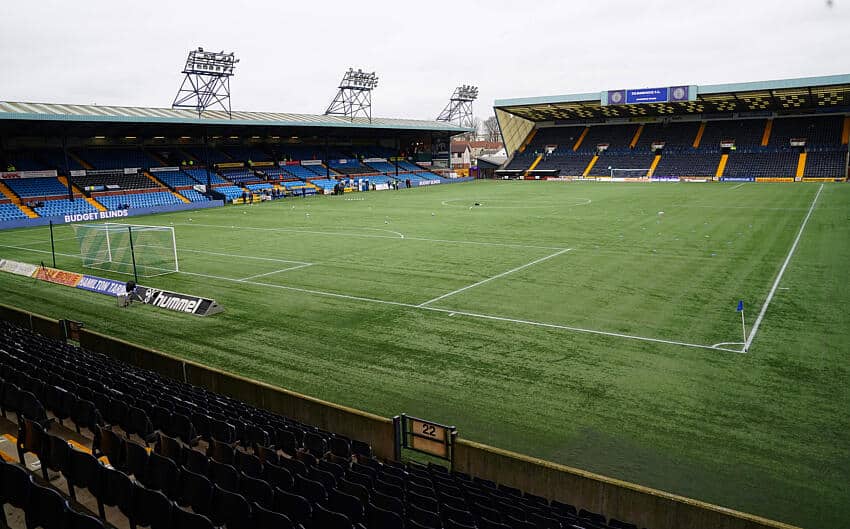 The ten biggest football grounds in Scotland 5 A general view of Rugby Park
