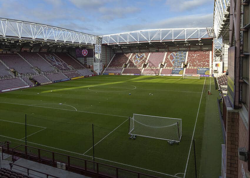 The ten biggest football grounds in Scotland 6 General view of Tynecastle Park