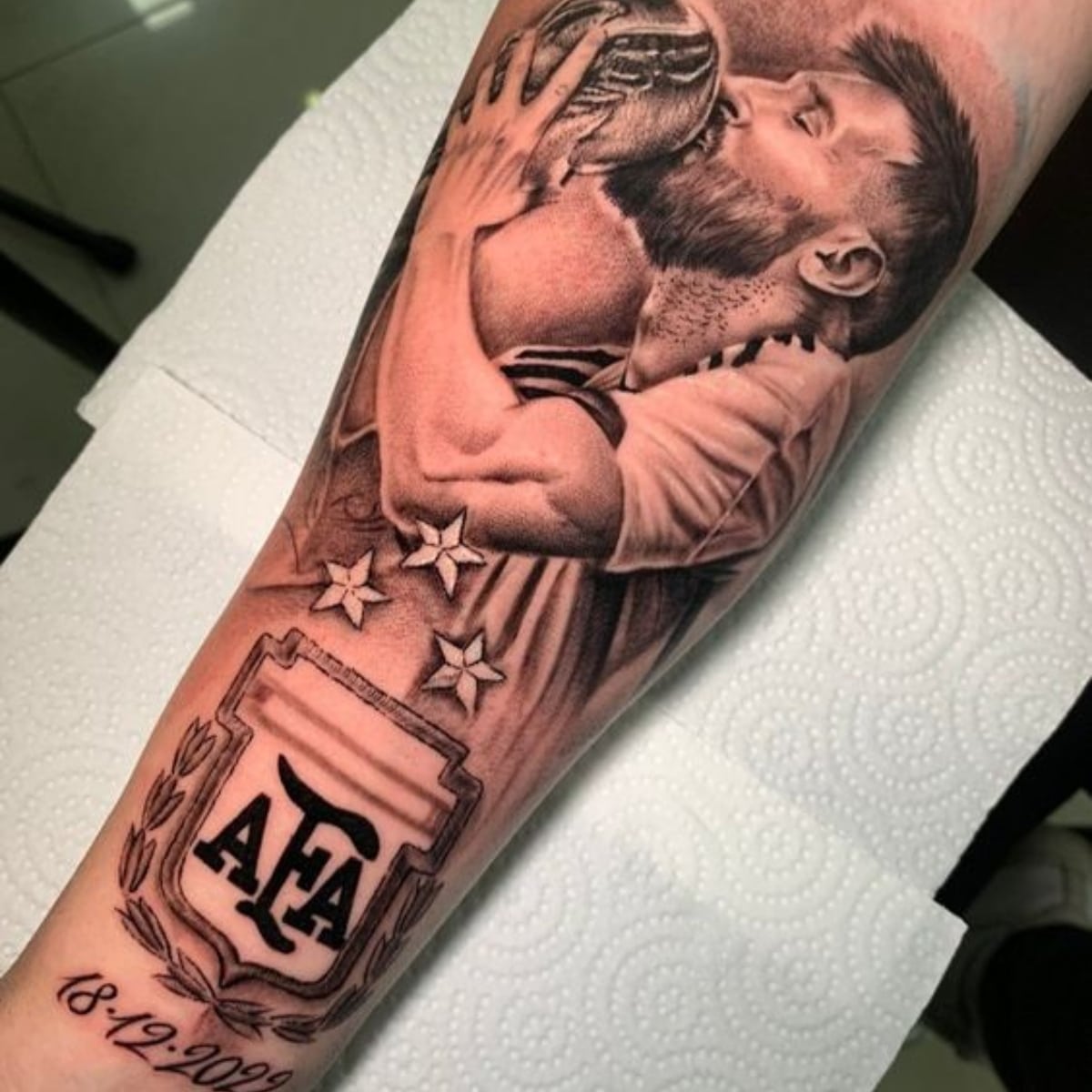 messi tattoo