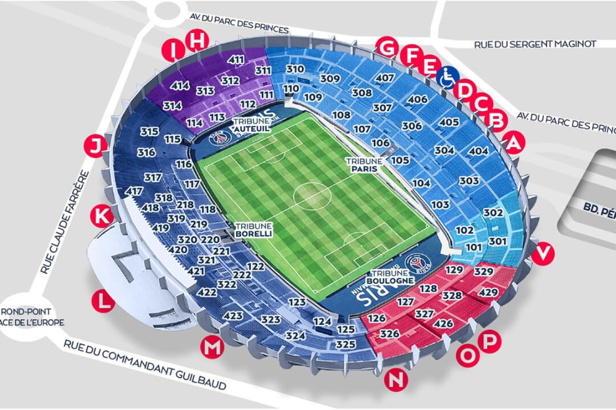 How to buy PSG tickets: Prices, membership, essential guide to cheap Ligue 1 tickets 2025/26 2 parc des princes seating plan