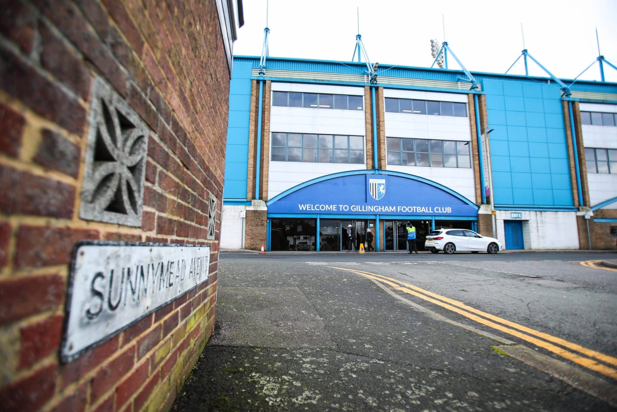 Priestfield Stadium entrance
