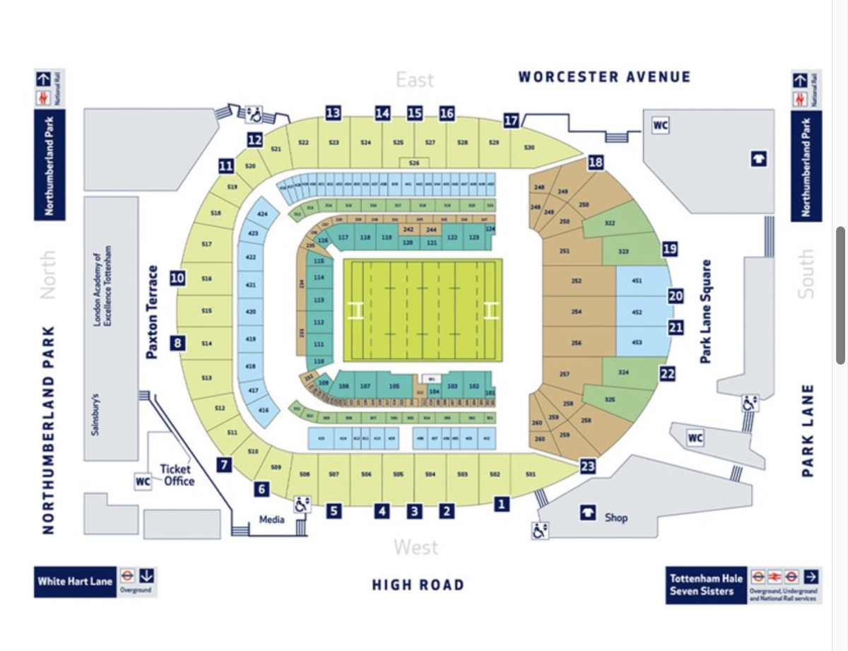 Tottenham Stadium Entrances