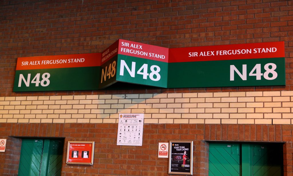 Old Trafford entrance