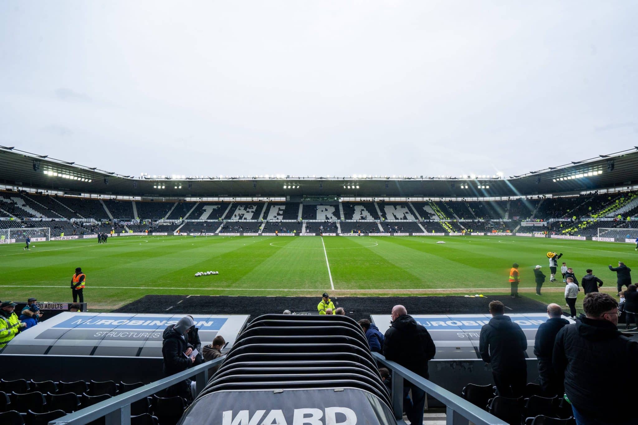 Pride Park is currently one the 10 biggest Championship football grounds