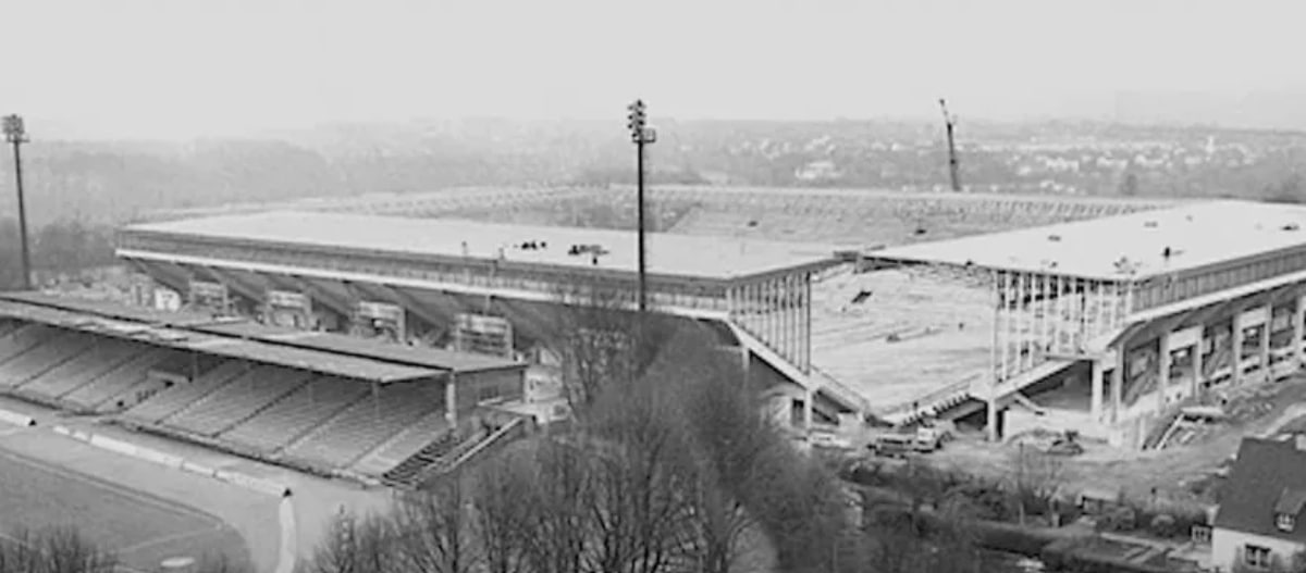 Borussia Dortmund's stadium 50 years ago