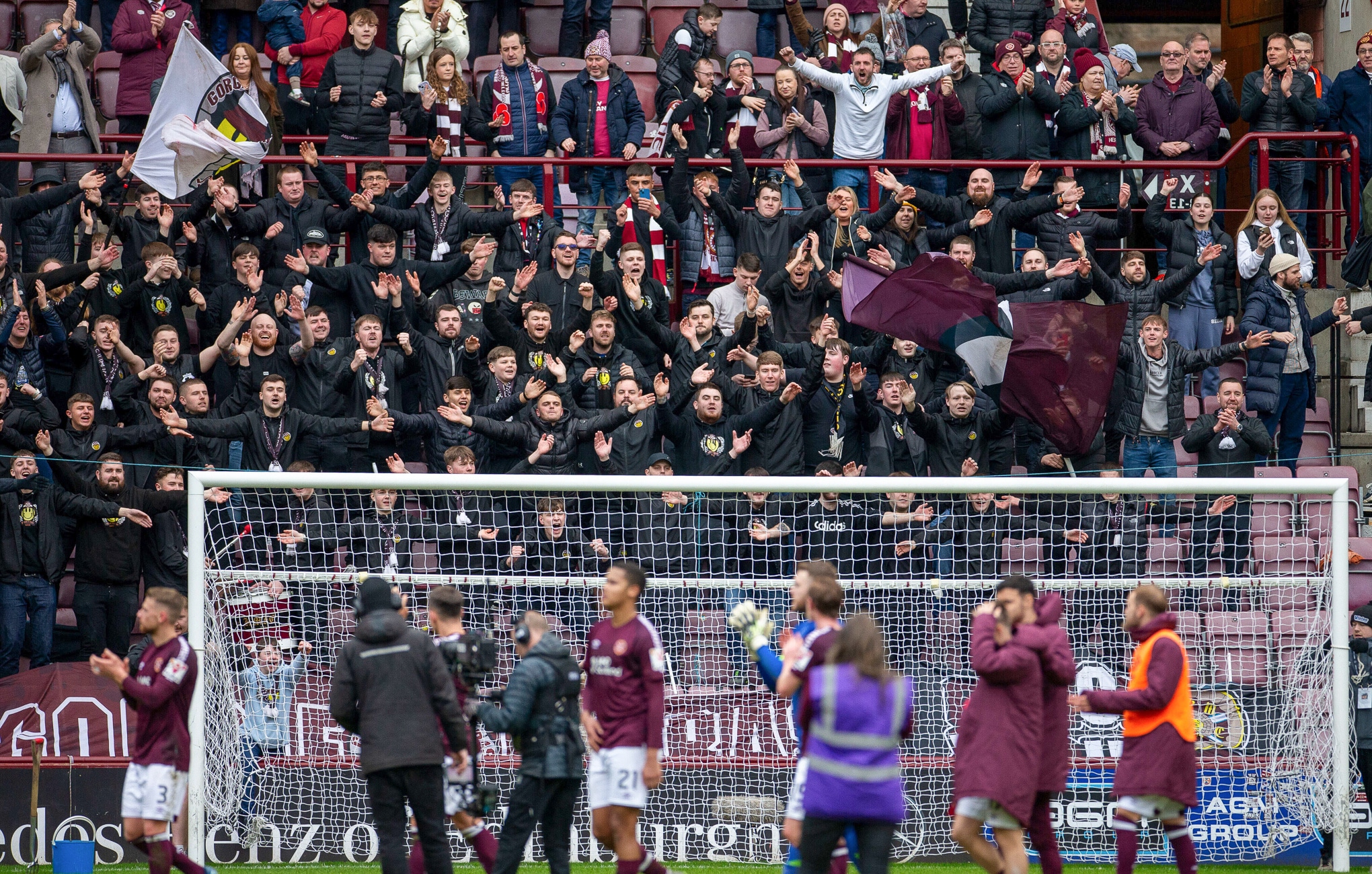 Hearts fans tribute