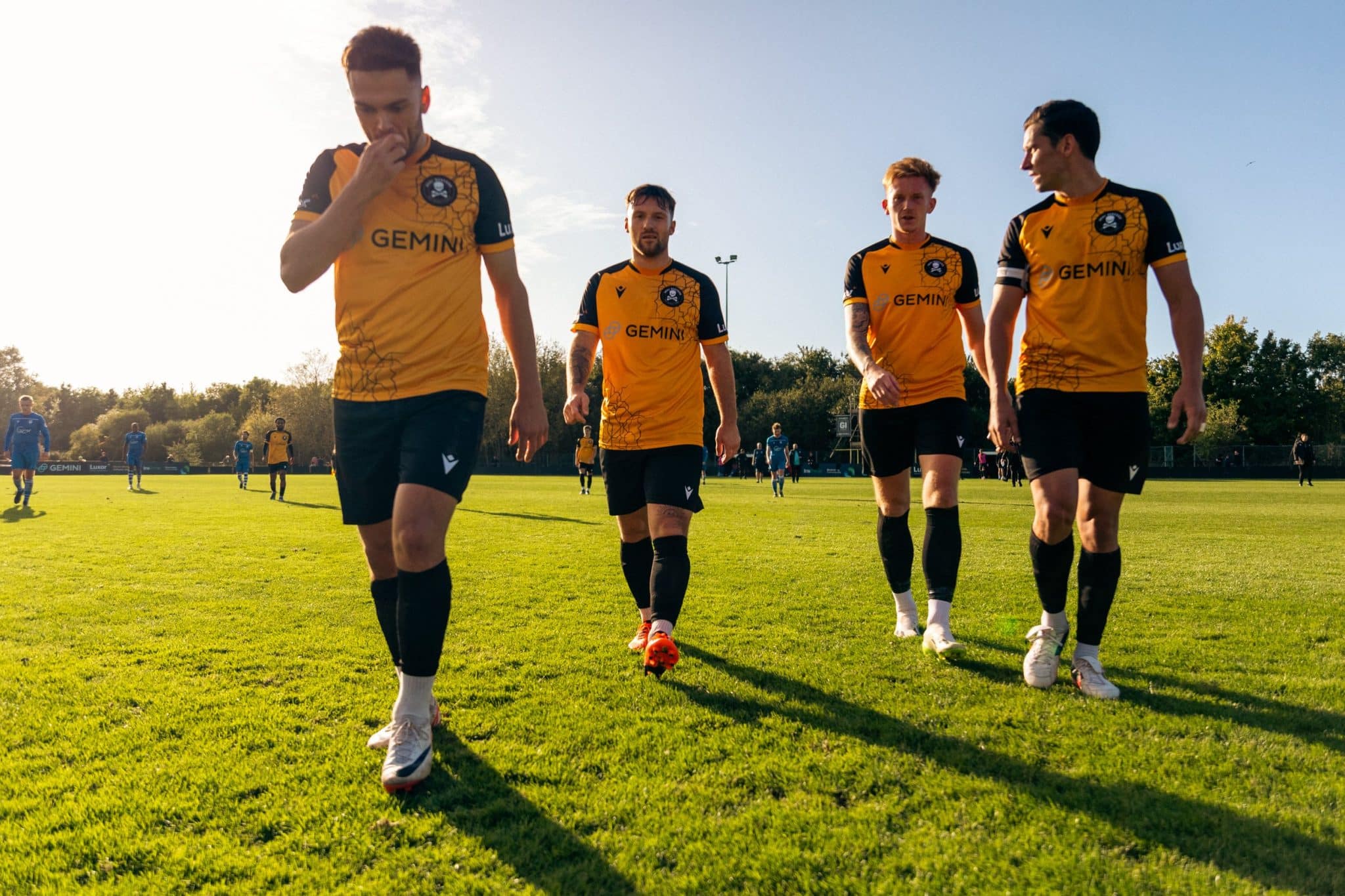 Non-League club receive huge investment from billionaire twins 1 Real Bedford FC players during a match