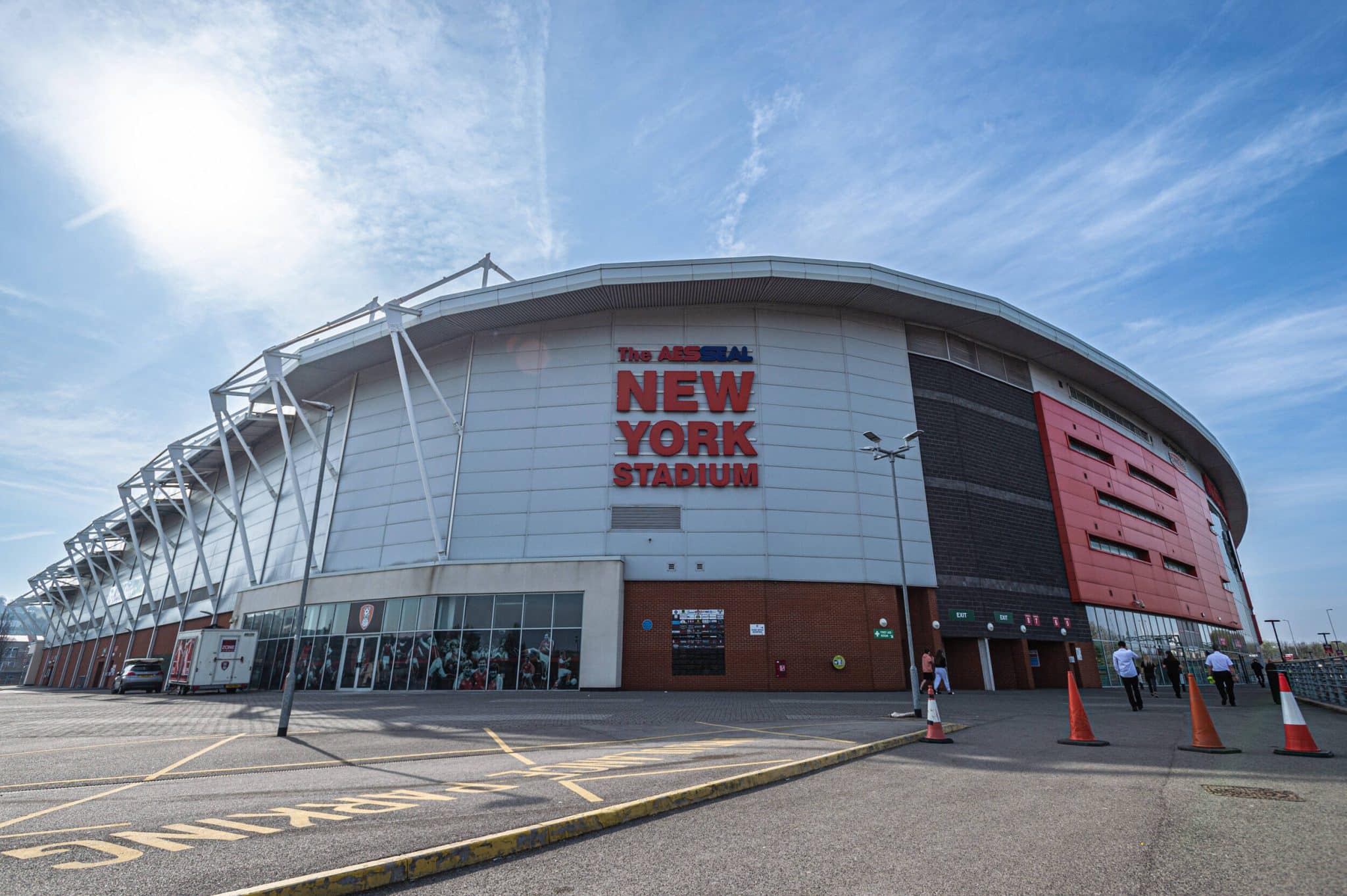 New York Stadium entrance
