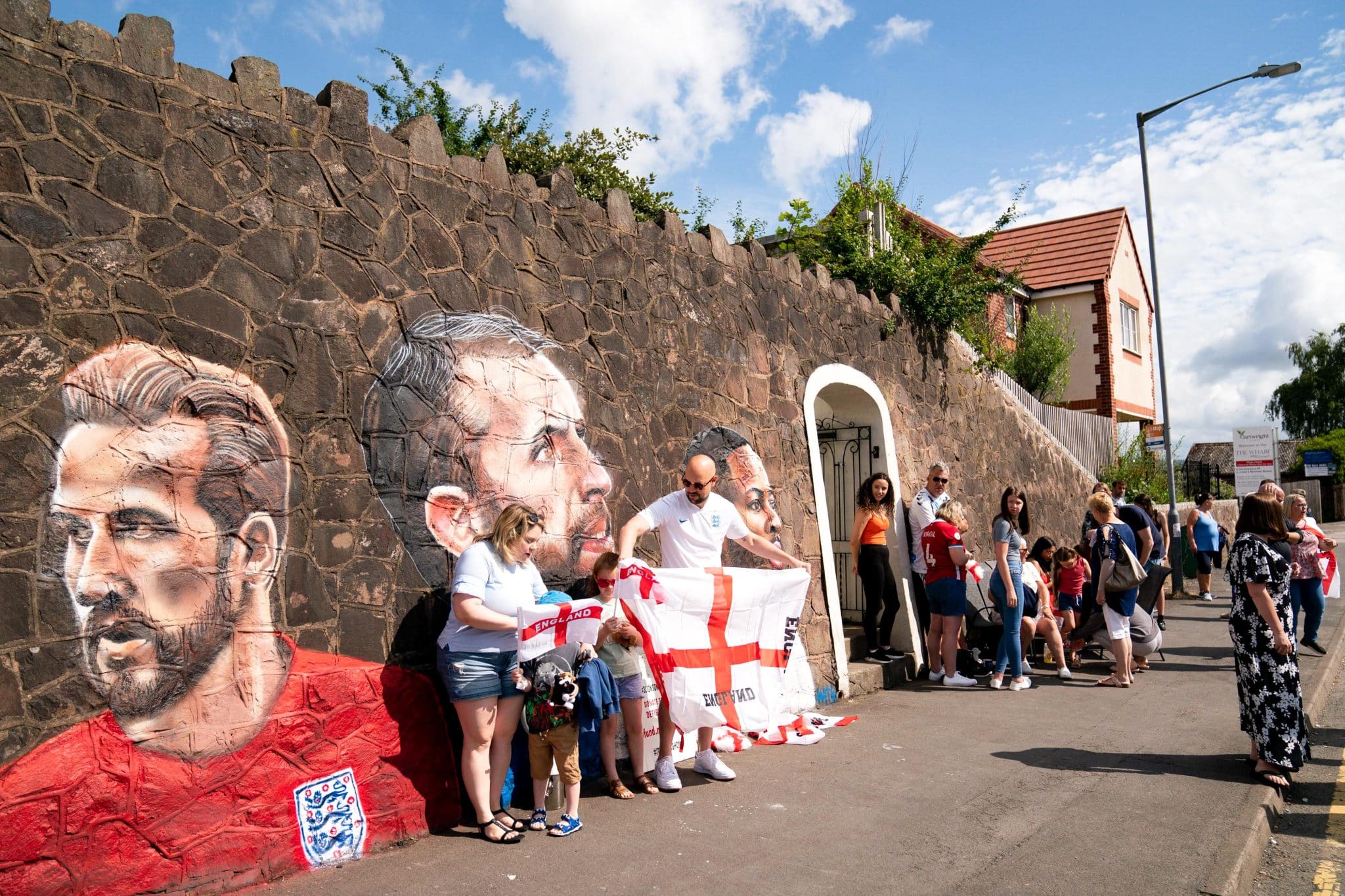 England fans in Frankfurt