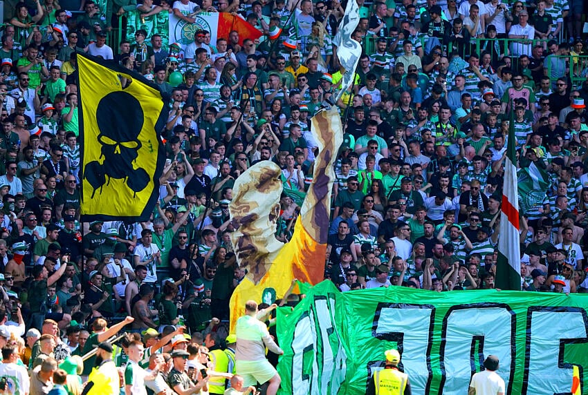 Celtic fans pay tribute to Joe Hart with heartwarming tifo 1 Joe Hart tifo