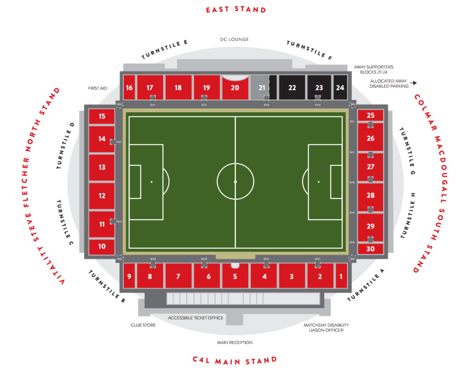 Vitality stadium entrance