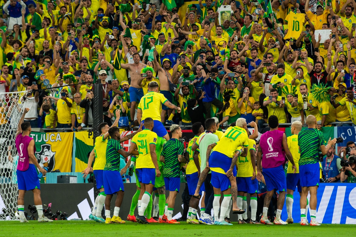 Brazil fans at the Copa Am&eacute;rica